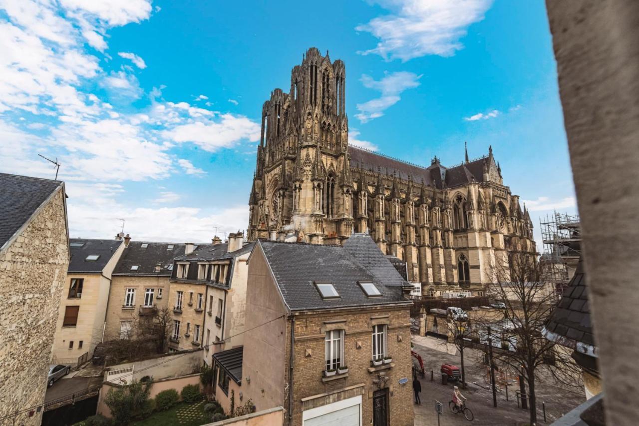 Tournelles Vue Cathedrale- Maison Climatisee Du Xvie Siecle Classee Appartement Reims Buitenkant foto